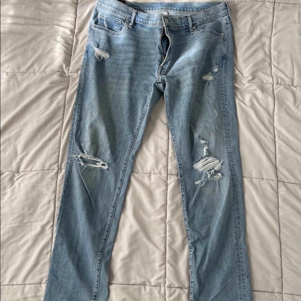 Abercrombie and Fitch jeans.